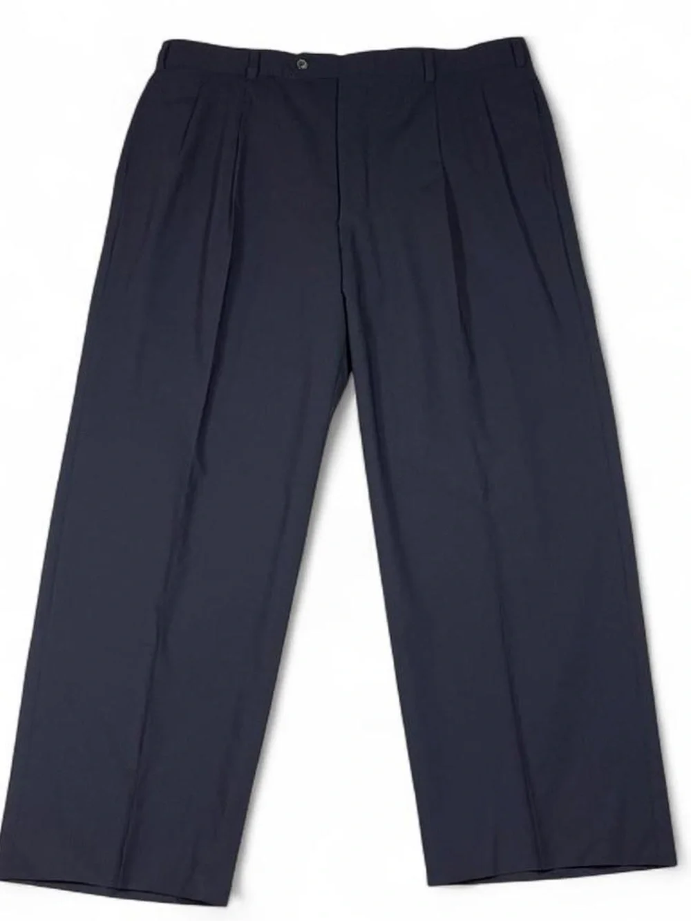 Brooks Brothers Madison Brookscool Wool Navy Suit Men's Size 43R W37 L27 Pleated